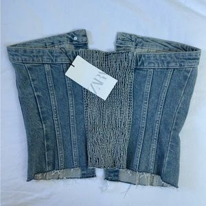ZARA DENIM CORSET